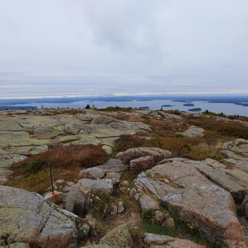 Cadillac Mountain North Ridge Trail - This is a view looking from Cadillac Mountain toward Frenchmans Bay. Photo taken October 2, 2019. - Hiking Near Me Cadillac Mountain North Ridge Trail - This is a view looking from Cadillac Mountain toward Frenchmans Bay. Photo taken October 2, 2019. - Hiking Near Me