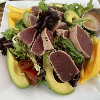 The Huddle Kitchen & Bar - Ahi tuna salad with mango and avocado , delish. - New American Near Me - Bolton Landing, New York The Huddle Kitchen & Bar - Ahi tuna salad with mango and avocado , delish. - New American Near Me - Bolton Landing, New York
