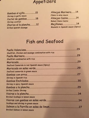 Menu photo 5 El Cid Paramus, NJ