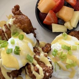 Conch Fritter Benedict