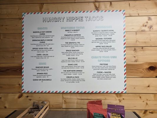 Menu photo 1 Hungry Hippie Tacos Grand Marais, MN Menu photo 1 Hungry Hippie Tacos Grand Marais, MN