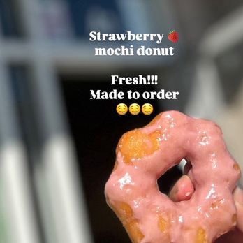Cong N Go - Strawberry  mochi donut $3.75 - Asian Fusion Near Me - Seaside, California