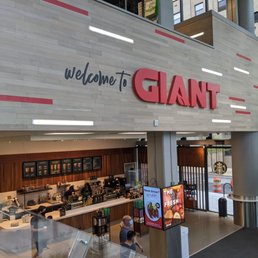 the entrance of a giant food store the entrance of a giant food store