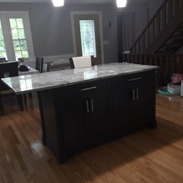 Custom built kitchen island