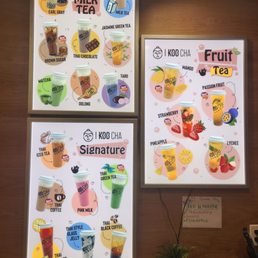 Cute menu for Bubble tea Cute menu for Bubble tea
