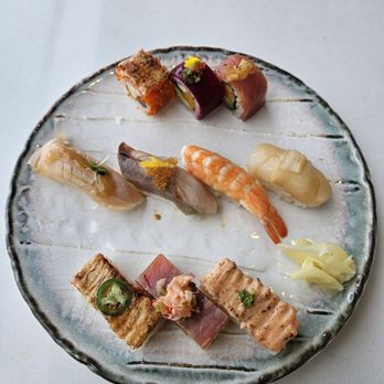 Miku - 10pcs assortment of their sushi offerings - Japanese Near Me - Vancouver, British Columbia Miku - 10pcs assortment of their sushi offerings - Japanese Near Me - Vancouver, British Columbia