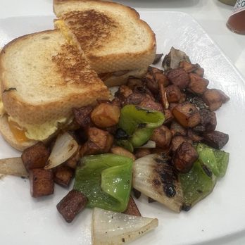 Latifs by Pedretti - Breakfast sandwich with home fries - Diners Near Me - Turlock, California