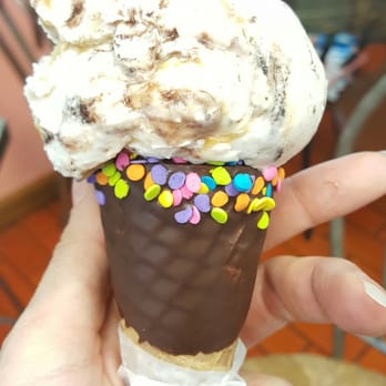 Pat's Ice Cream Parlor - Single scoop chocolate dipped waffle cone - Ice Cream & Frozen Yogurt Near Me - Valparaiso, Indiana