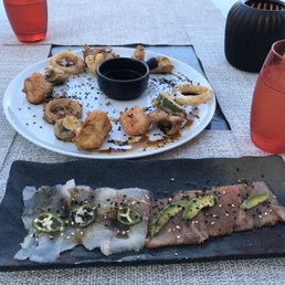 Sashimi calamari