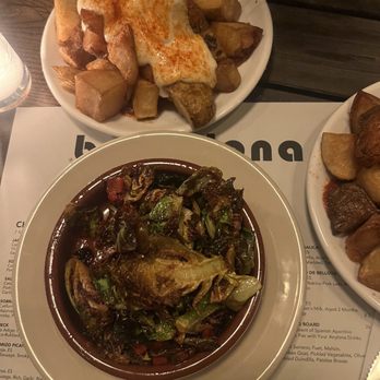 Barcelona Wine Bar - Brussel sprouts and patates bravas - Tapas/Small Plates Near Me - Miami, Florida