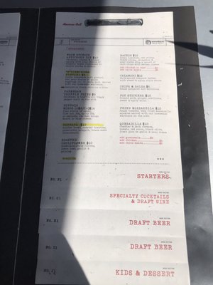 Menu photo 5 Sidewinders Jackson, WY