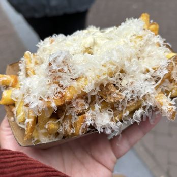 Fabel Friet - Fries with truffle mayo and Parmesan cheese - Friterie Near Me - Amsterdam, New Hampshire