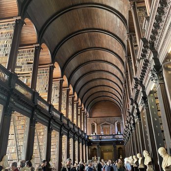 Trinity College Library - Long Hall with ceiling view - Libraries Near Me - Dublin, D Trinity College Library - Long Hall with ceiling view - Libraries Near Me - Dublin, D