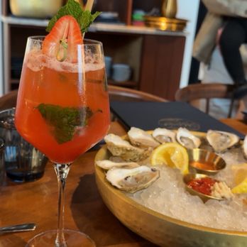Matunuck Atelier - Mocktail and oysters - Seafood Near Me - South Kingstown, Rhode Island Matunuck Atelier - Mocktail and oysters - Seafood Near Me - South Kingstown, Rhode Island