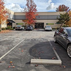 Southland Mailing - Parking lot. Spaces are designated for each tenant.
