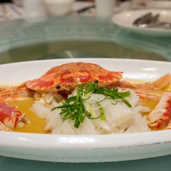 大班樓 - Steamed Fresh Flowery Crab with Aged ShaoXing Wine & Fragrant Chicken Oil & Flat Rice Noodles - Chinese Near Me - Hong Kong, HK