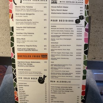 Paloma Suerte - Menu - Mexican Near Me - Fort Worth, Texas Paloma Suerte - Menu - Mexican Near Me - Fort Worth, Texas