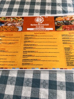 Menu photo 4 Mari Luna Mexican Grill Pikesville, MD