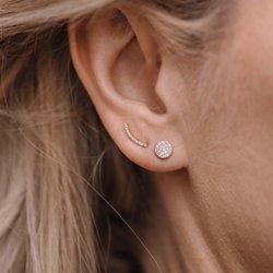 Original Hardware Handcrafted Jewelry - Diamonds in 14k Gold