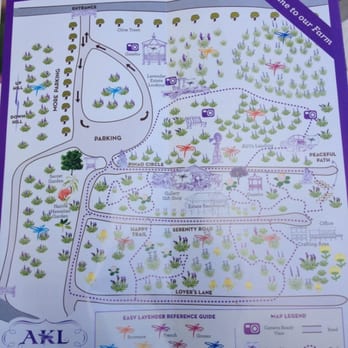 Ali'i Kula Lavender - Map of the garden/farm - Tours Near Me - Kula, Hawaii