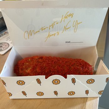 Mochinut-Palos Verdes - Hot Cheetos sausage - Desserts Near Me - Rolling Hills Estates, California Mochinut-Palos Verdes - Hot Cheetos sausage - Desserts Near Me - Rolling Hills Estates, California
