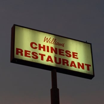 Williams Chinese Restaurant - Roadway sign - Chinese Near Me - Williams, California Williams Chinese Restaurant - Roadway sign - Chinese Near Me - Williams, California