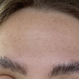Brow Lamination and tint gone wrong Brow Lamination and tint gone wrong