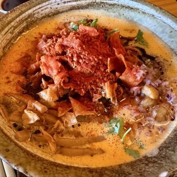 Mensho - Garlic Ramen. (Tasty and spicy) - Noodles Near Me - Houston, Texas Mensho - Garlic Ramen. (Tasty and spicy) - Noodles Near Me - Houston, Texas