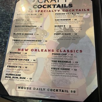 Baroness On Baronne - Cocktail menu - Cocktail Bars Near Me - New Orleans, Louisiana Baroness On Baronne - Cocktail menu - Cocktail Bars Near Me - New Orleans, Louisiana