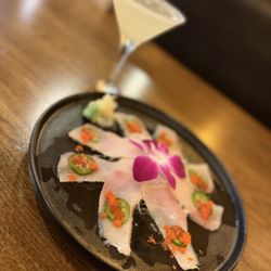 Sakura Sushi and bar - Baby Yellowtail Carpaccio