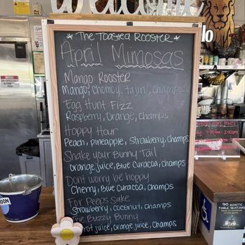 Toasted Rooster Cafe - April Mimosa Menu - Breakfast & Brunch Near Me - Sacramento, California Toasted Rooster Cafe - April Mimosa Menu - Breakfast & Brunch Near Me - Sacramento, California