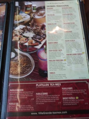 Menu photo 2 Villa Grande Denton, TX