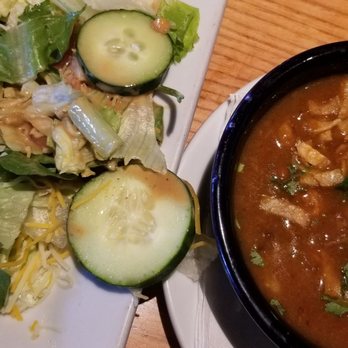 Chili's - Salad and chicken tortilla soup, so good! - Tex-Mex Near Me - Midwest City, Oklahoma