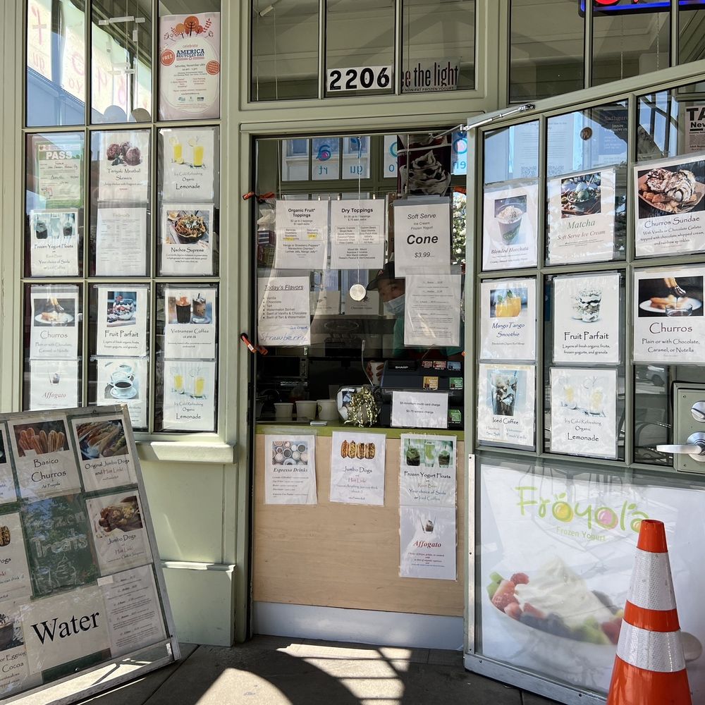 Froyola - Storefront / menu - Ice Cream & Frozen Yogurt Near Me - Redwood City, California Froyola - Storefront / menu - Ice Cream & Frozen Yogurt Near Me - Redwood City, California