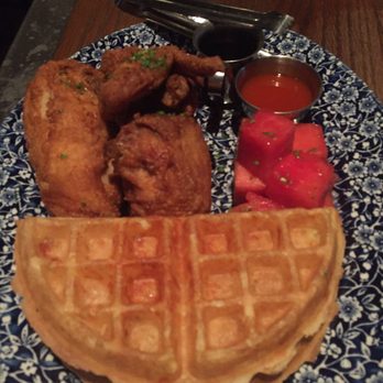 Yardbird - Chicken and waffles with spiced watermelon and bourbon syrup! - Southern Near Me - Las Vegas, Nevada Yardbird - Chicken and waffles with spiced watermelon and bourbon syrup! - Southern Near Me - Las Vegas, Nevada