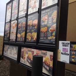 Drive thru menu