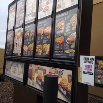 Taco Bell - Drive thru menu - Fast Food Near Me - Pullman, Washington