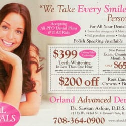 Orland Advanced Dentistry - Our Current Specials