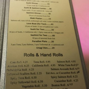 Thai Asian 119 - Sushi menu - Thai Near Me - Horseheads, New York
