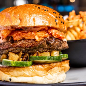 June Burgers - a burger with a side of fries - Burgers Near Me - Miami, Florida