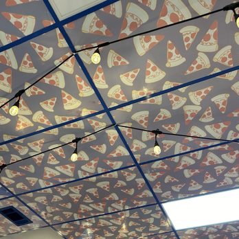 Partons Pizza - Ceiling tiles lol - Pizza Near Me - Fort Worth, Texas