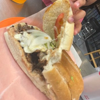 Las Tortas Perronas - Doble asada y queso - Mexican Near Me - Houston, Texas