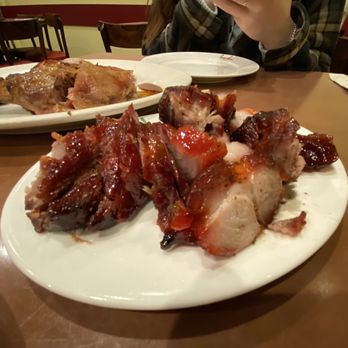 Kau Kau Barbeque - Barbecued Pork (front)  Peking Duck (back) - Barbeque Near Me - Seattle, Washington