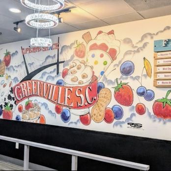 Créme Shack - Wall Art Portion of the menu - Ice Cream & Frozen Yogurt Near Me - Greenville, South Carolina Créme Shack - Wall Art Portion of the menu - Ice Cream & Frozen Yogurt Near Me - Greenville, South Carolina