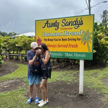 The Magic of Maui Experience - Us at a homemade banana bread shop. Yum! - Tours Near Me - Kihei, Hawaii The Magic of Maui Experience - Us at a homemade banana bread shop. Yum! - Tours Near Me - Kihei, Hawaii