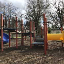 Multnomah Arts Center - Playground equipment outside