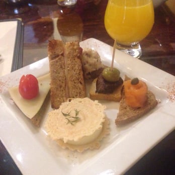 Mozart's Bakery and Event Space - The second course of the afternoon tea (and a bit of the mimosa in the background) - Bakeries Near Me - Columbus, Ohio Mozart's Bakery and Event Space - The second course of the afternoon tea (and a bit of the mimosa in the background) - Bakeries Near Me - Columbus, Ohio