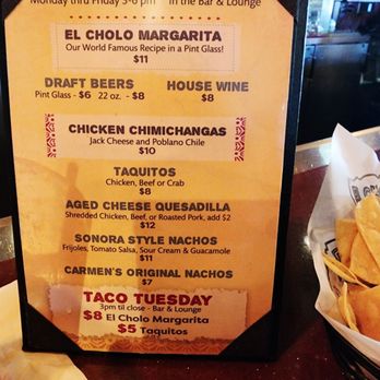 El Cholo - HH Menu - Mexican Near Me - Santa Monica, California