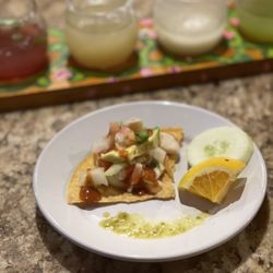 Mi Pueblo Mexican Grill - Slice of Ceviche life! Salsa verde caliente.