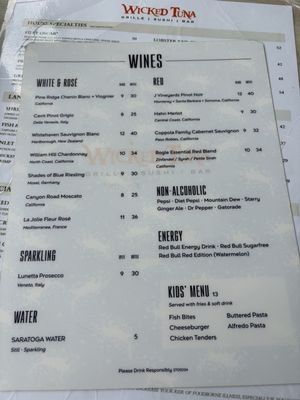 Menu photo 8 Wicked Tuna Myrtle Beach, SC Menu photo 8 Wicked Tuna Myrtle Beach, SC